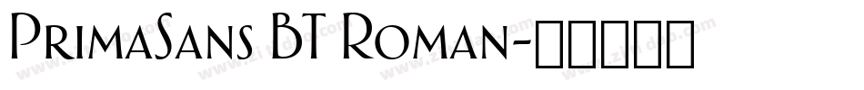 PrimaSans BT Roman字体转换